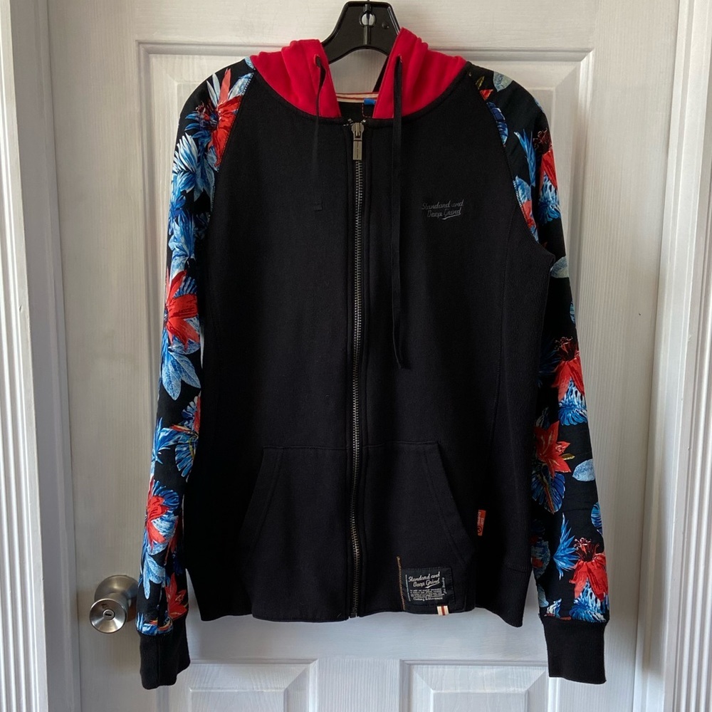 Standard & Grind Full Zip Hoodie Black Size Small